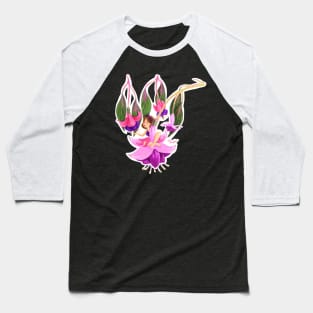 Fushia Hybrida Girl Baseball T-Shirt